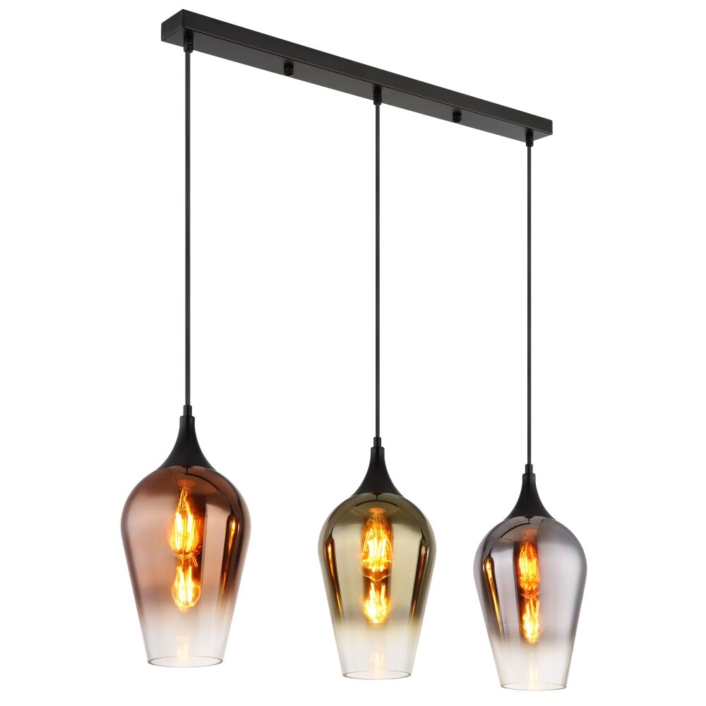 Globo Lavus Hängeleuchte Schwarz, 3-flammig main product photo