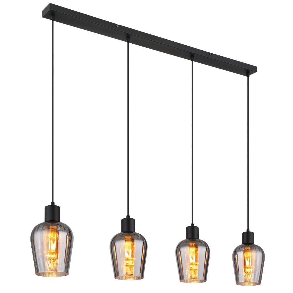 Globo Ryan Hängeleuchte Schwarz, 4-flammig main product photo