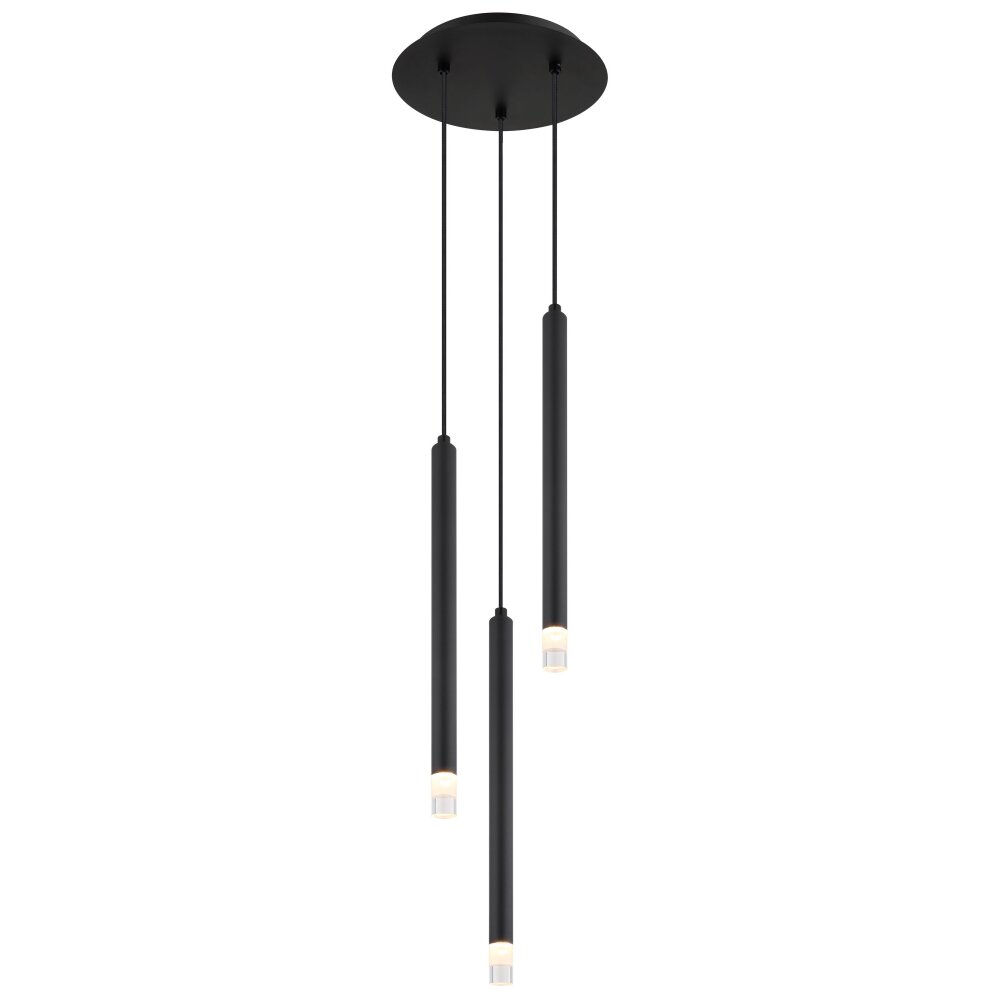 Globo Blake Hängeleuchte Schwarz, 3-flammig main product photo