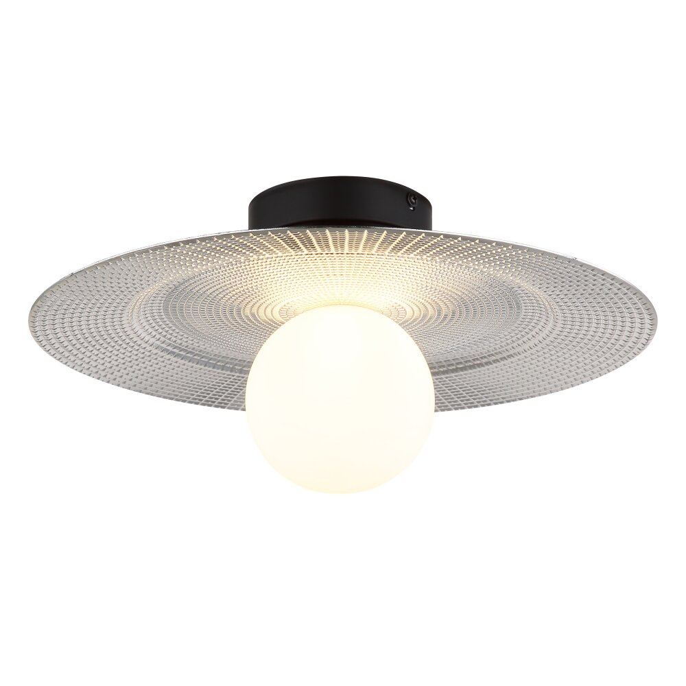 Globo Riga Deckenleuchte Schwarz, 1-flammig main product photo