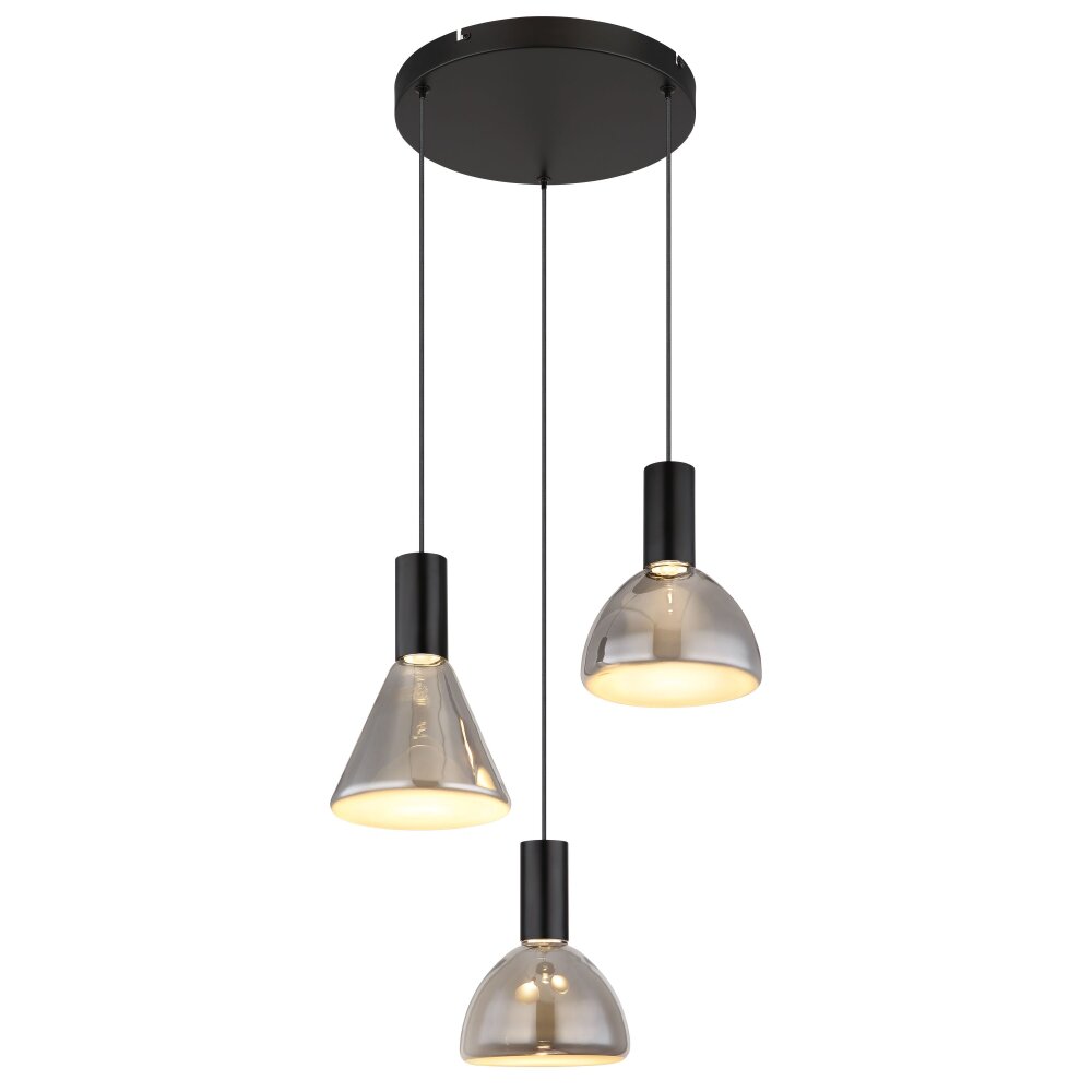 Globo Labora Hängeleuchte LED Schwarz, 1-flammig main product photo