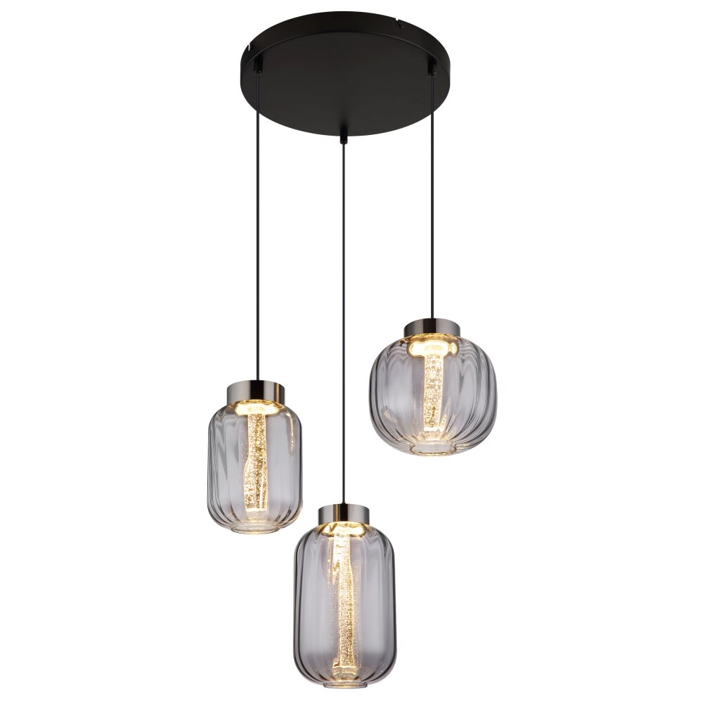 Globo Fluoro Hängeleuchte LED Schwarz, 1-flammig main product photo