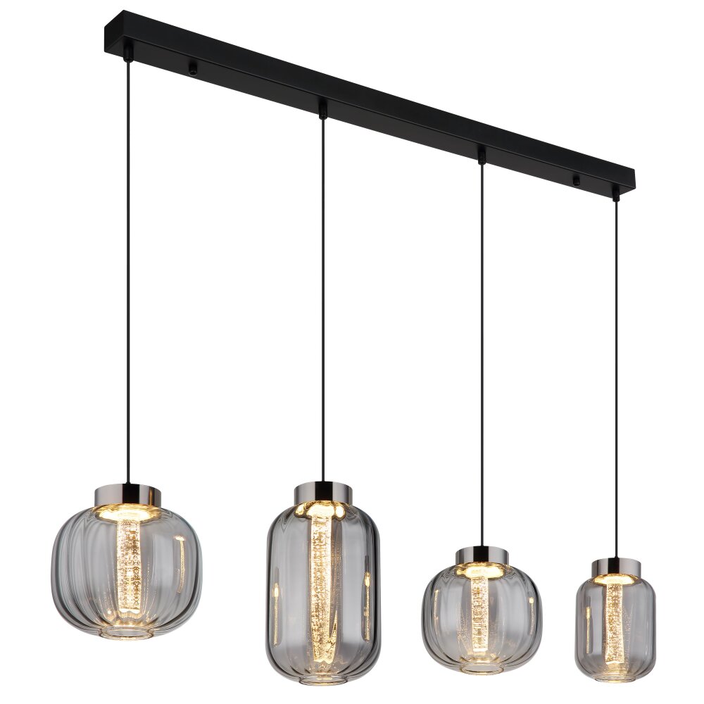 Globo Fluoro Hängeleuchte LED Schwarz, 1-flammig main product photo