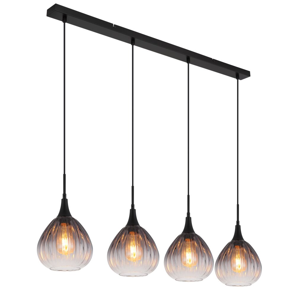Globo Olsen Hängeleuchte Schwarz, 4-flammig main product photo