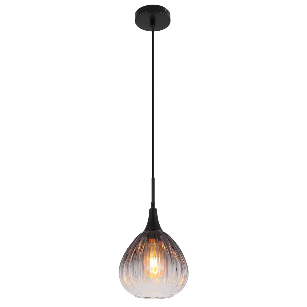 Globo Olsen Hängeleuchte Schwarz, 1-flammig main product photo