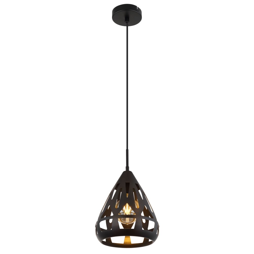 Globo Hassan Hängeleuchte Schwarz, 1-flammig main product photo
