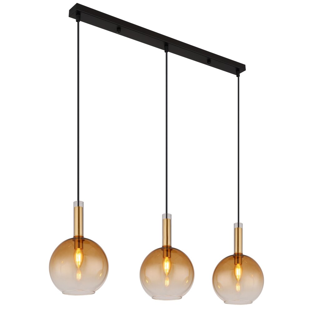 Globo Marinella Hängeleuchte Schwarz, 3-flammig main product photo
