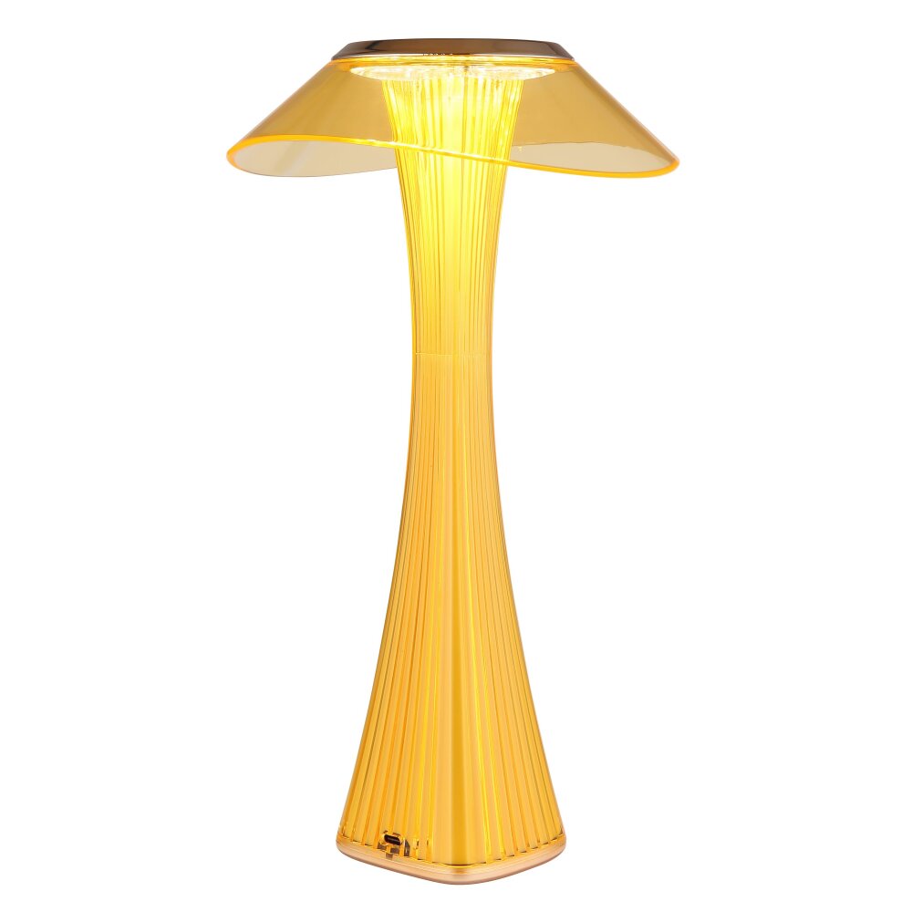 Globo Ambra Tischleuchte LED Bernsteinfarben, Gold, 1-flammig main product photo