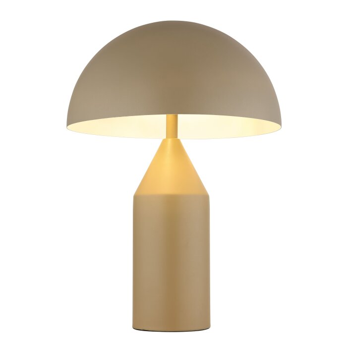 Pilz Look Globo Atoma Tischleuchte Sandfarben, 2-flammig