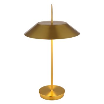 Globo Brenlor Tischleuchte Messing, 2-flammig