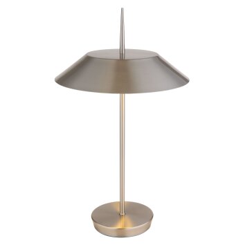 Globo Brenlor Tischleuchte Nickel-Matt, 2-flammig