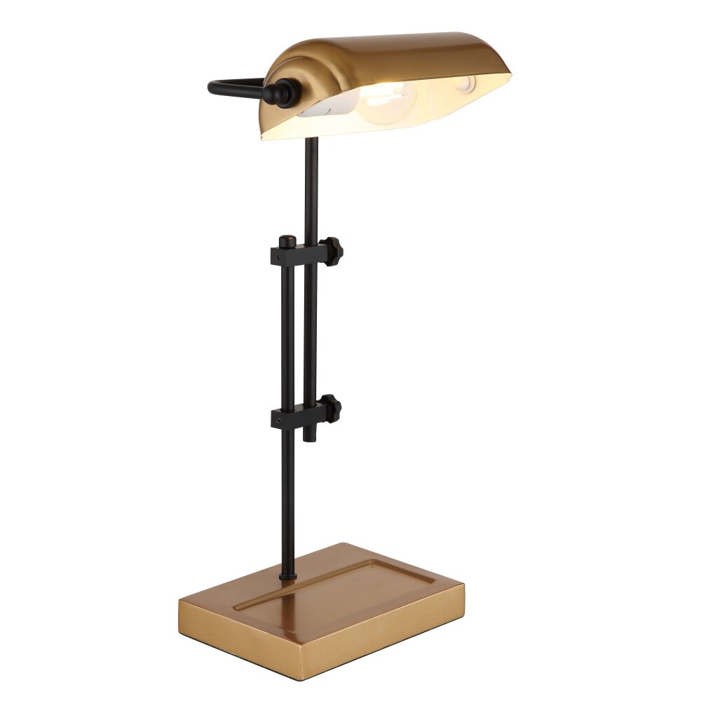 Globo Marid Tischleuchte Gold, Schwarz, 1-flammig main product photo