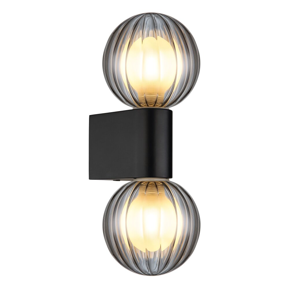 Globo Ander Wandleuchte Schwarz, 2-flammig main product photo
