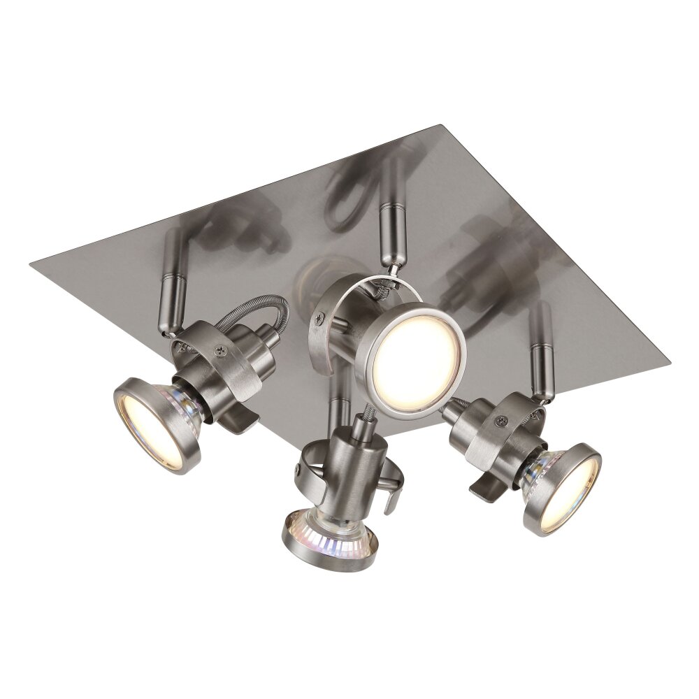 Globo Verpax Strahler Nickel-Matt, 4-flammig main product photo