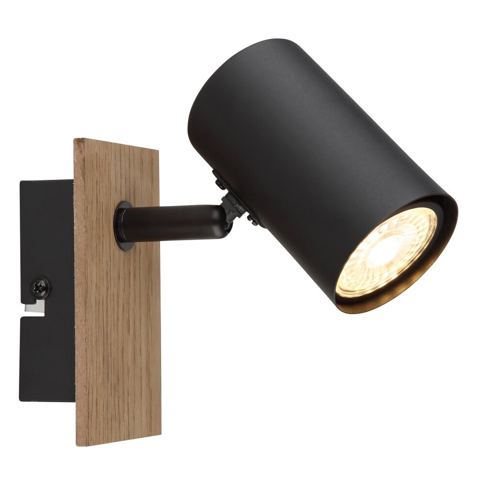 Globo Linca Strahler Naturfarben, Schwarz, 1-flammig main product photo