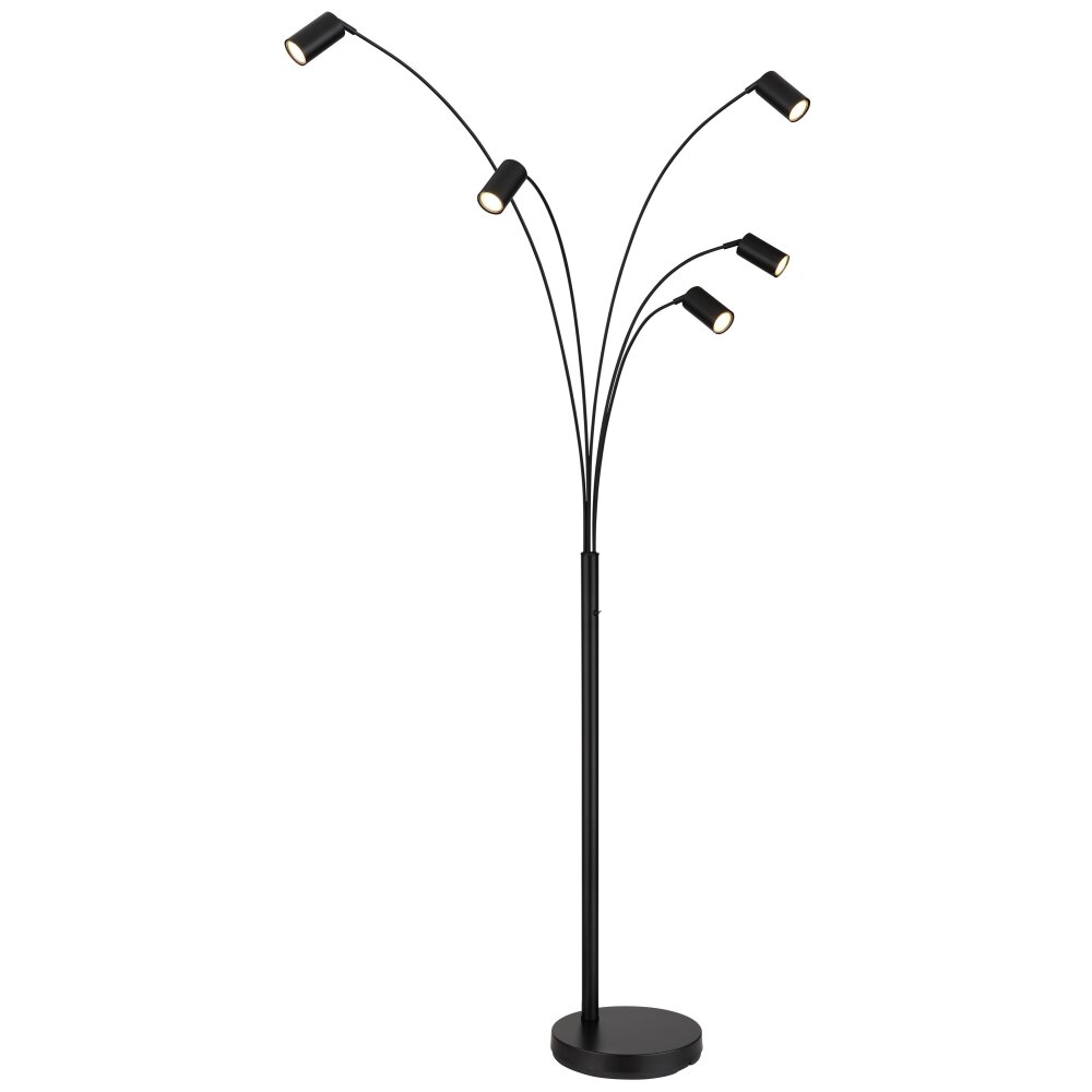 Globo Robby Stehleuchte Schwarz, 5-flammig main product photo