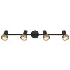 Globo Mason Strahler Chrom, Schwarz, 4-flammig