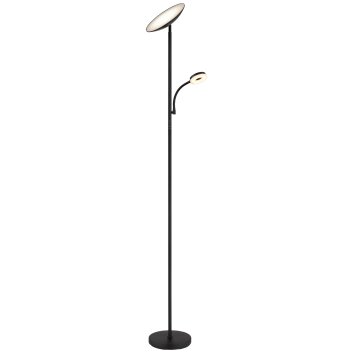 Globo Skopo LED Stehleuchte Deckenfluter mit weißem Schirm, dimmbar, 3000/4000/6500 K