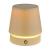 Globo Carlos Tischleuchte LED Chrom, Sandfarben, 1-flammig