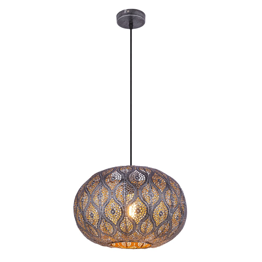 Globo Solera Hängeleuchte Silber, 1-flammig main product photo
