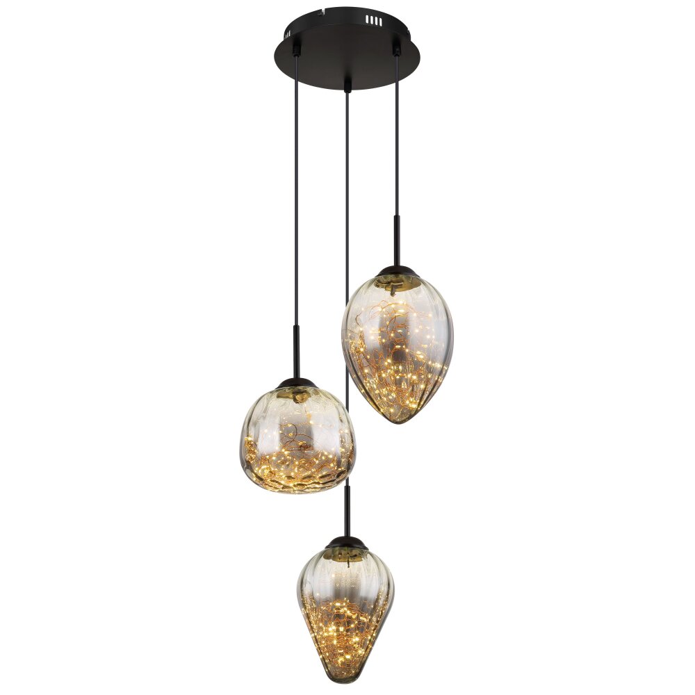 Globo Firefly Hängeleuchte LED Schwarz, 1-flammig main product photo