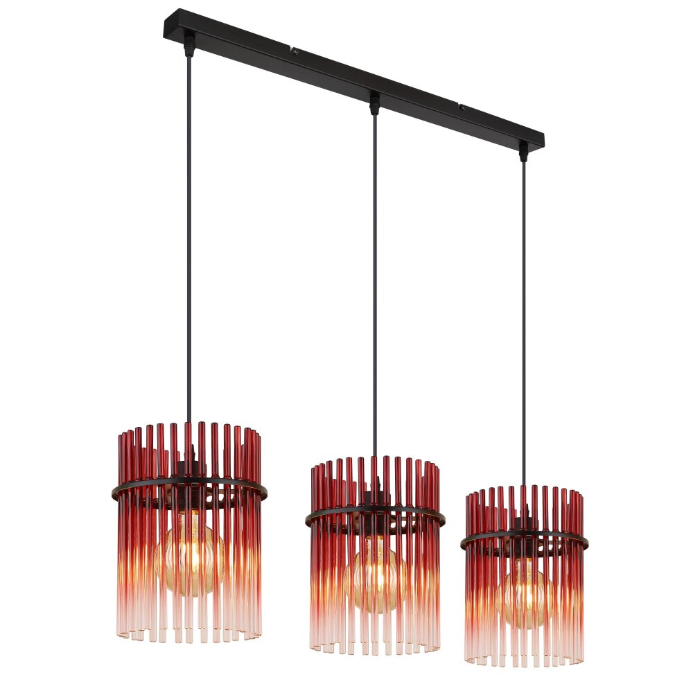 Globo Gorley Hängeleuchte Schwarz, 3-flammig main product photo