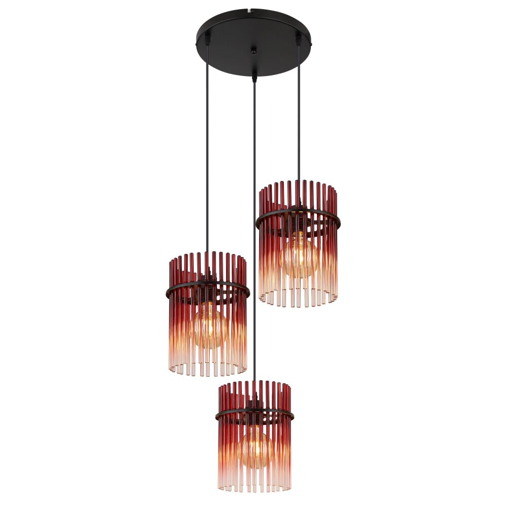 Globo Gorley Hängeleuchte Schwarz, 3-flammig main product photo
