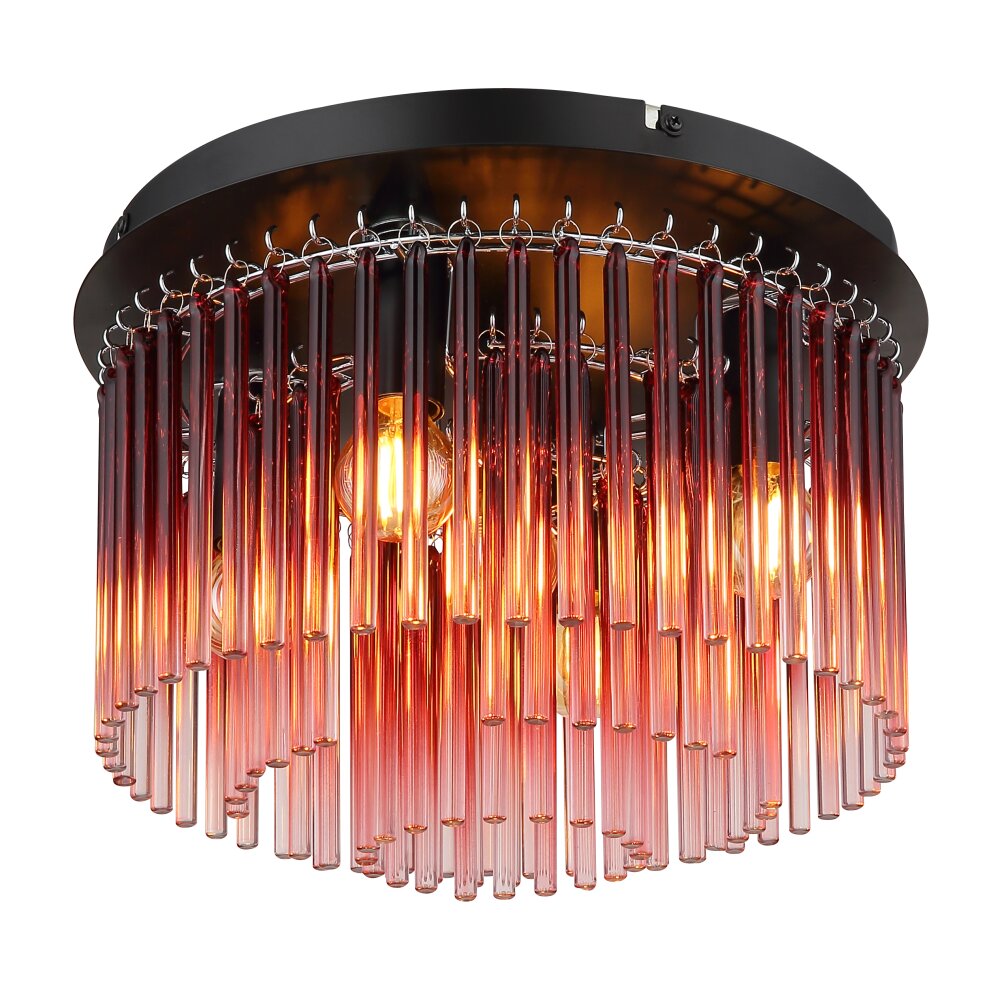 Globo Gorley Deckenleuchte Chrom, Schwarz, 5-flammig main product photo