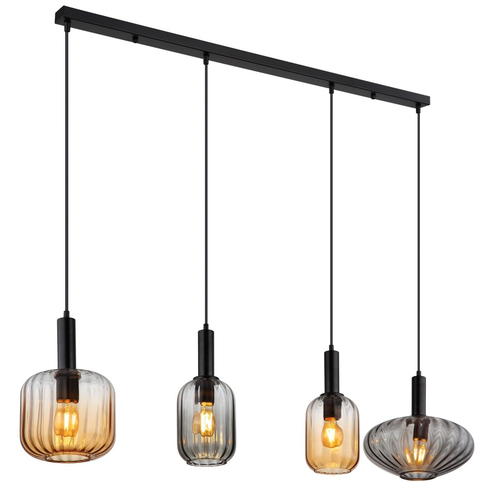 Globo Valletta Hängeleuchte Schwarz, 4-flammig main product photo