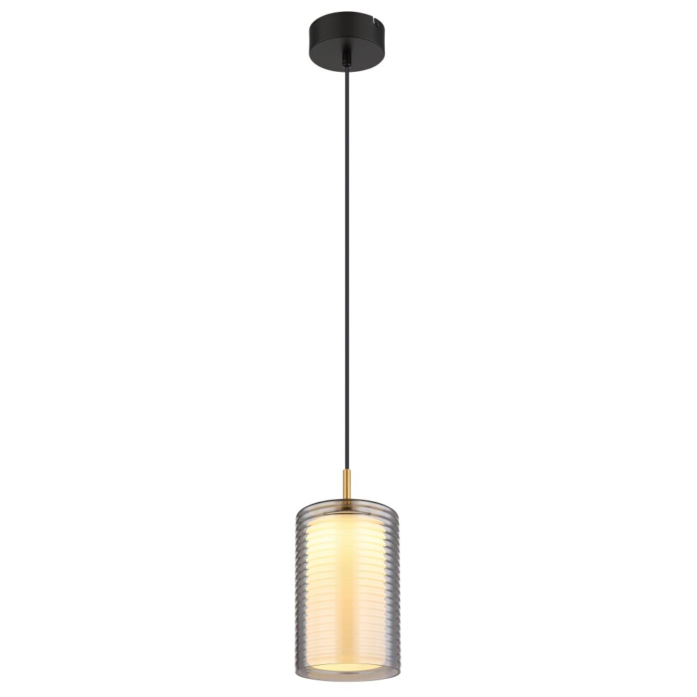 Globo Lampigna Hängeleuchte LED Messing, Schwarz, 1-flammig main product photo