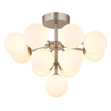Globo Grappy Deckenleuchte Nickel-Matt, 13-flammig