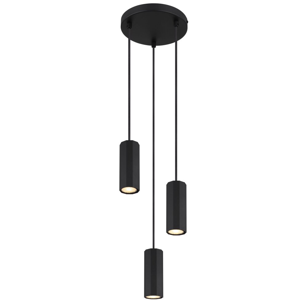 Globo James Hängeleuchte Schwarz, 3-flammig main product photo