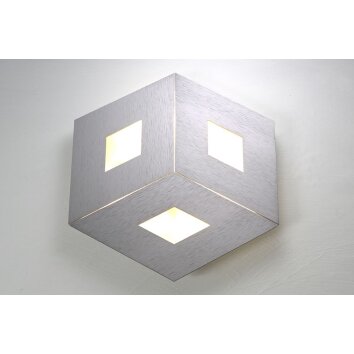 Bopp Leuchten BOX COMFORT Wandleuchte LED Silber, 3-flammig