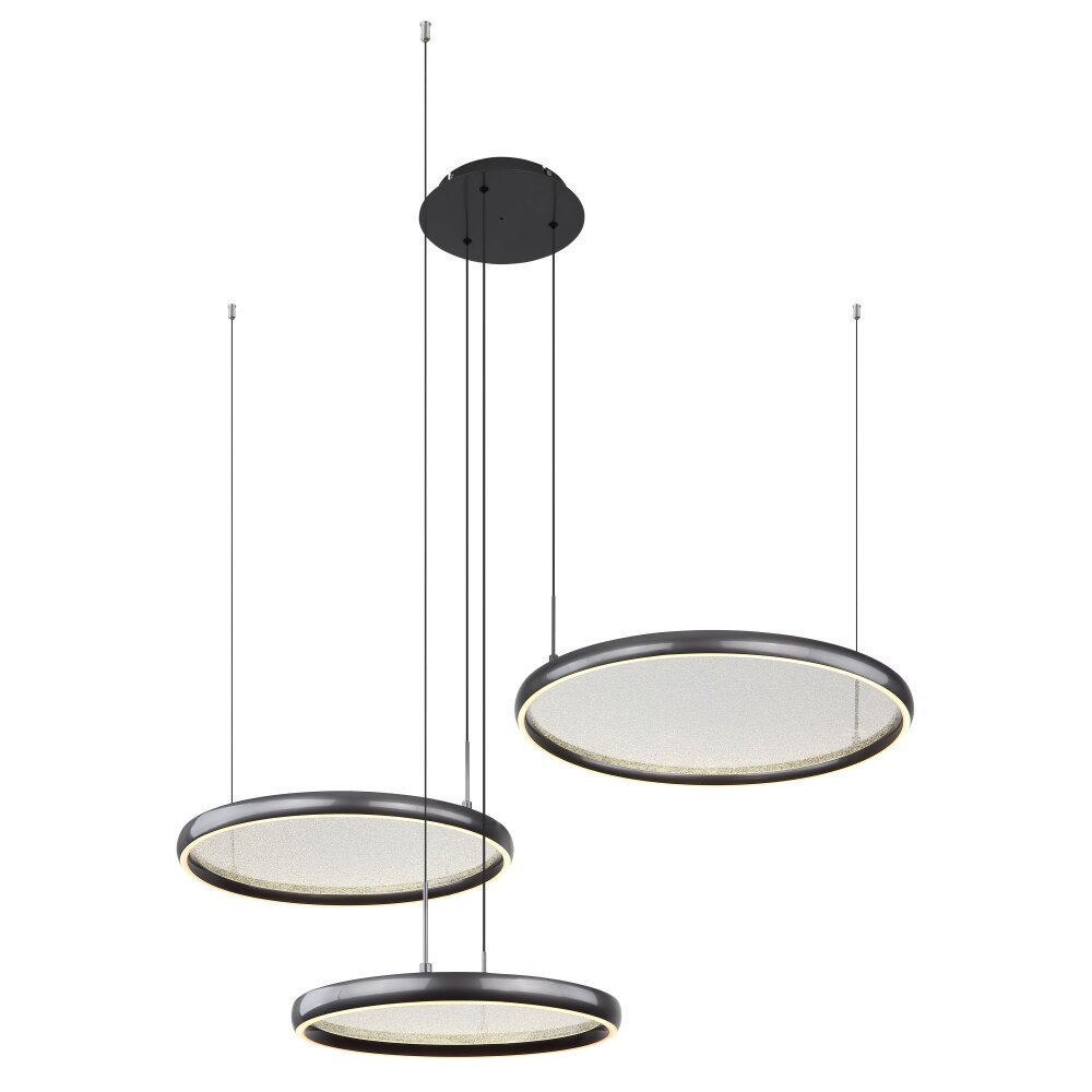 Globo Briggs Hängeleuchte LED Schwarz, 1-flammig, Fernbedienung main product photo