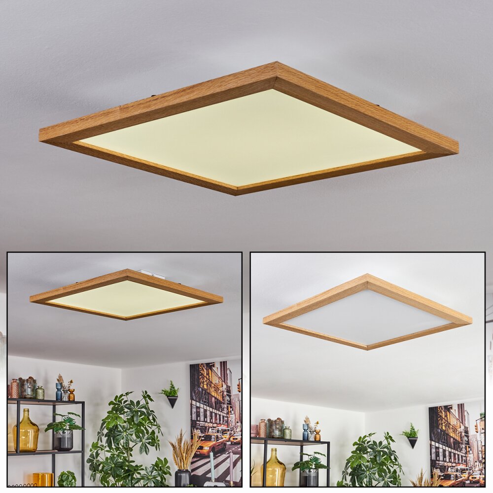 Tavlov Deckenpanel LED Holzoptik, 1-flammig main product photo