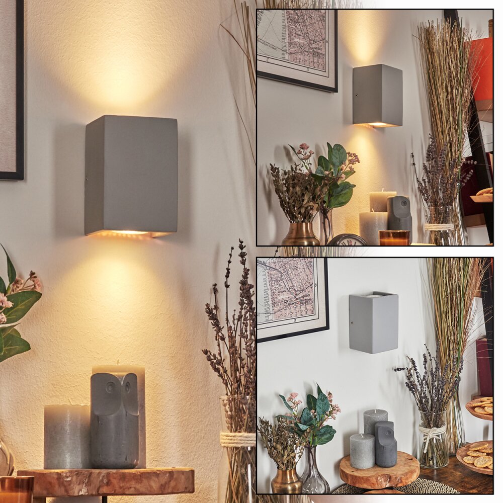 Rurup Wandleuchte Grau, Silber, 2-flammig main product photo