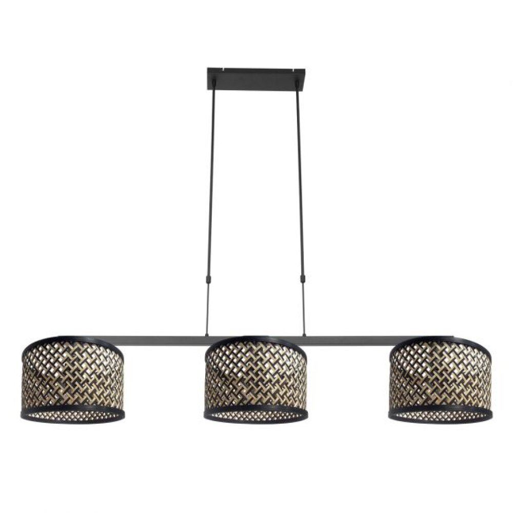 Steinhauer Stang Pendelleuchte Schwarz, 3-flammig main product photo