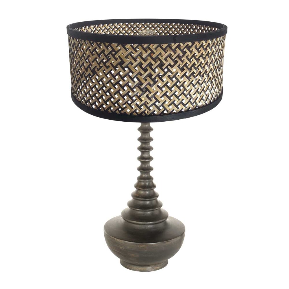 Steinhauer Bois Tischleuchte Schwarz, 1-flammig main product photo