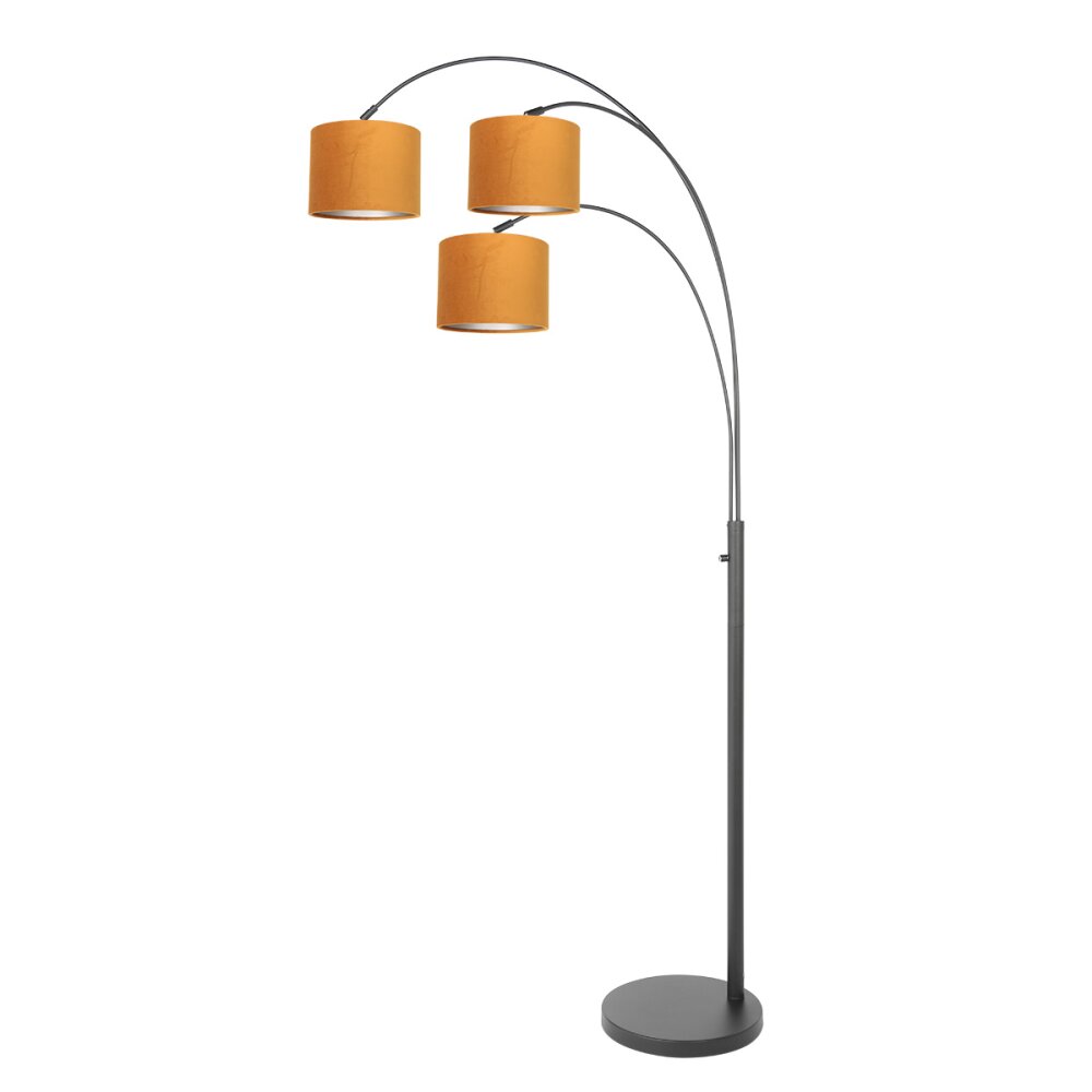 Steinhauer Sparkled Light Stehleuchte Schwarz, 3-flammig main product photo