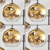 Ripoll Hängeleuchte Glas 20 cm Gold, Klar, 4-flammig