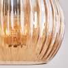 Koyoto Hängeleuchte Glas 15 cm Bernsteinfarben, 4-flammig