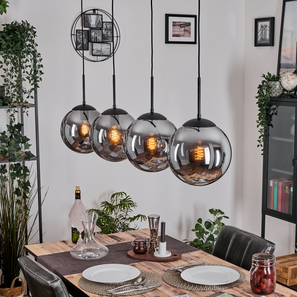 Gastor Hängeleuchte Glas 25 cm Rauchfarben, 4-flammig main product photo