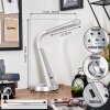 Tykby Tischleuchte LED Silber, Weiß, 1-flammig