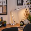 Tykby Tischleuchte LED Silber, Weiß, 1-flammig