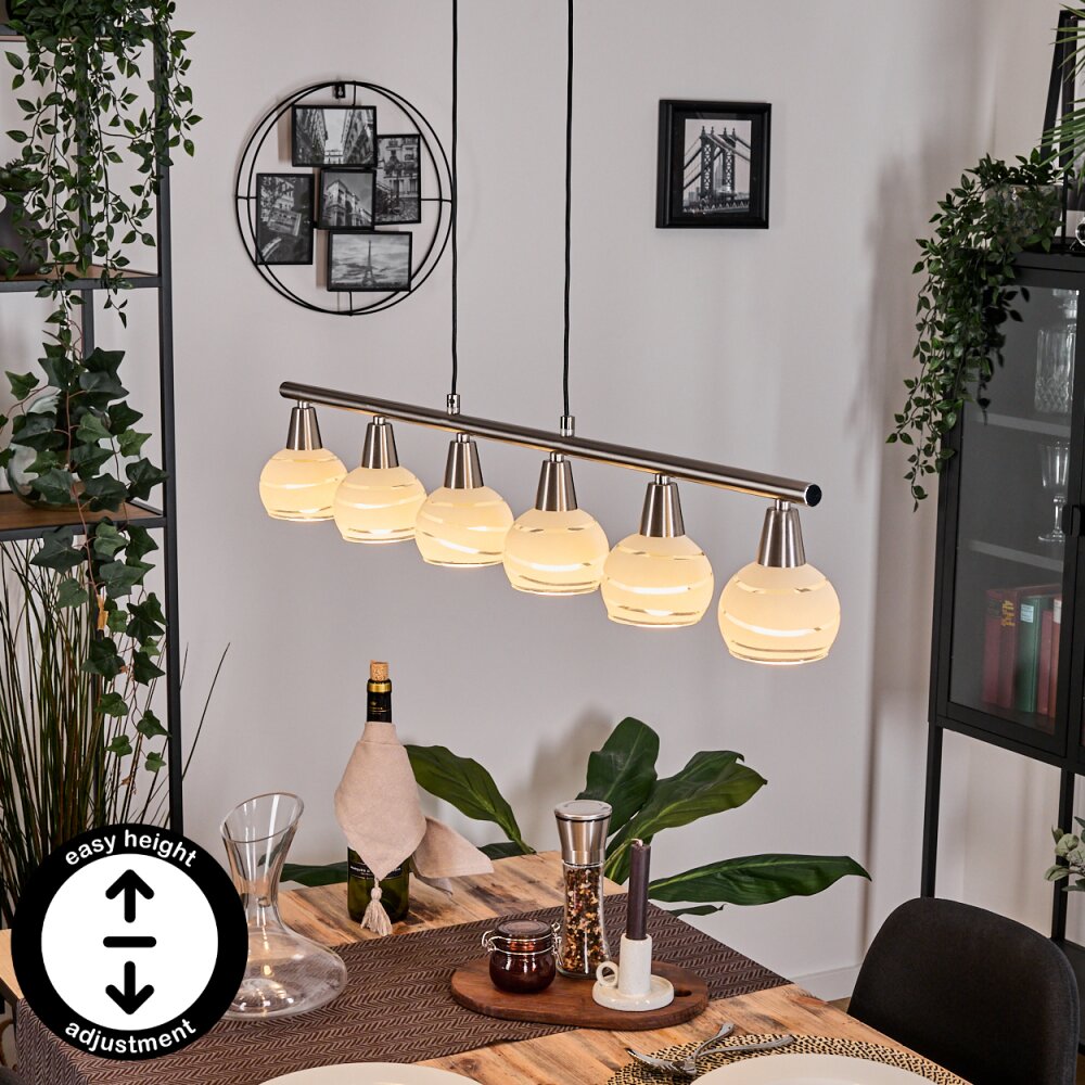 Warga Pendelleuchte Nickel-Matt, 6-flammig main product photo