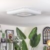 Flavlev Deckenleuchte LED Silber, Weiß, 1-flammig, Fernbedienung
