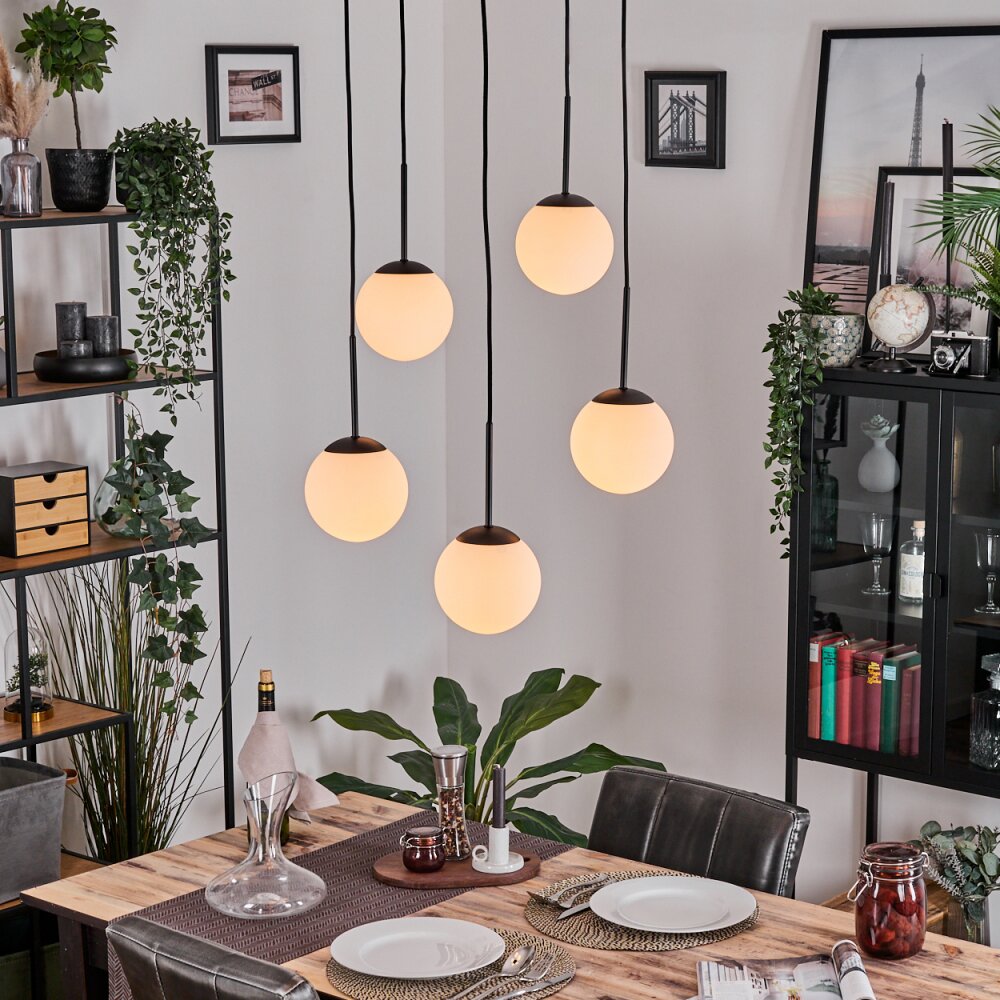 Gastor Hängeleuchte Glas 15 cm Weiß, 5-flammig main product photo