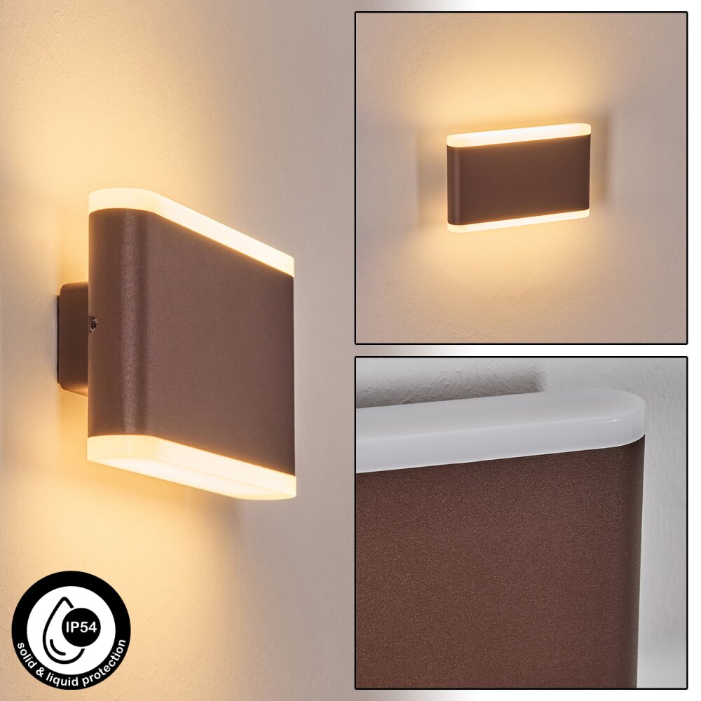 Gamas Außenwandleuchte Braun, Rostfarben, 1-flammig main product photo
