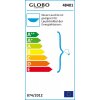 Globo OPAL Deckenleuchte Edelstahl, Nickel-Matt, Weiß, 1-flammig