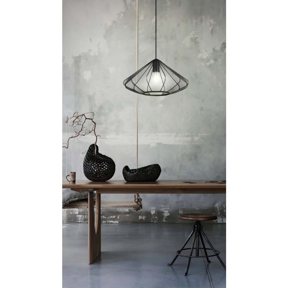 Eglo DOLWEN Hängeleuchte Schwarz, 1-flammig main product photo